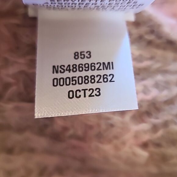 Nordstrom Signature Open Stitch Mock Neck Sweater Rustic Pink Multi Size L & XL - Picture 13 of 16